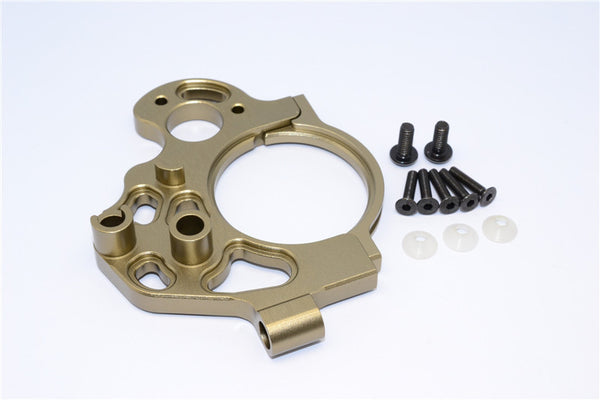 Axial Yeti XL Monster Buggy Aluminum Transmission Motor Mount - 2 Pcs Set Titanium