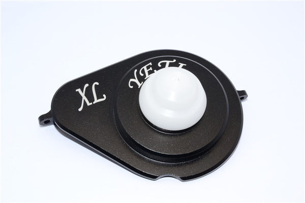 Axial Yeti XL Monster Buggy Aluminum Transmission Spur Gear Cover - 1Pc Set Black+White