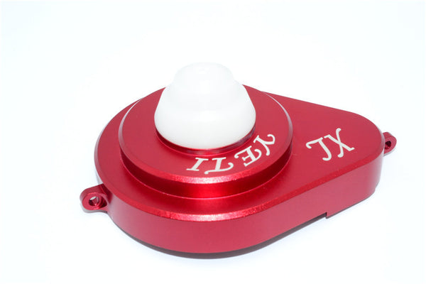 Axial Yeti XL Monster Buggy Aluminum Transmission Spur Gear Cover - 1Pc Set Red+White