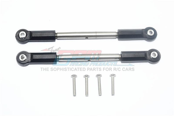 Axial Yeti XL Monster Buggy Upgrade Parts Stainless Steel Front Steering Tie Rod With Plastic Ball Ends - 1Pr Set