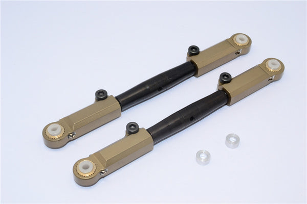 Axial Yeti XL Monster Buggy Spring Steel Front Upper Tie Rod With Aluminum Ends - 1Pr Set Green