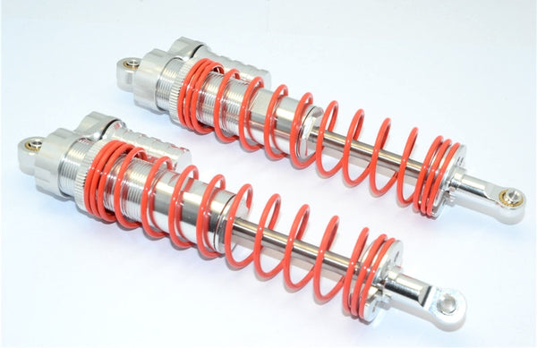 Axial Yeti XL Monster Buggy Aluminum Front/Rear Adjustable L-Shape Damper (150mm) With 6mm Steel Shaft - 1Pr Silver