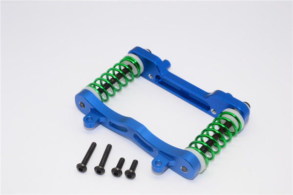 Axial Yeti XL Monster Buggy Aluminum Front Bumper Absorber - 1 Set Blue