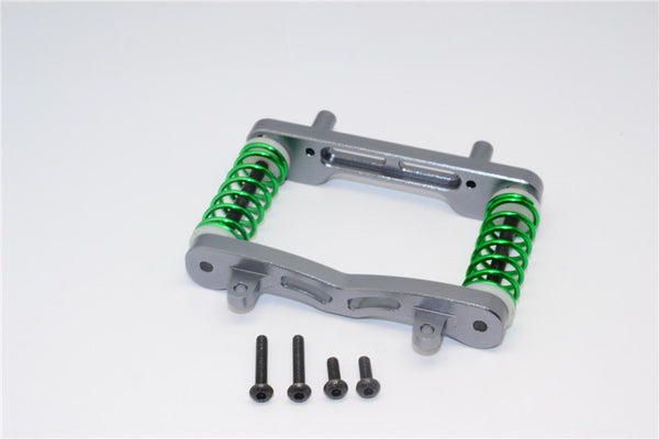 Axial Yeti XL Monster Buggy Aluminum Front Bumper Absorber - 1 Set Gray Silver