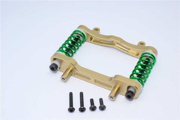 Axial Yeti XL Monster Buggy Aluminum Front Bumper Absorber - 1 Set Titanium