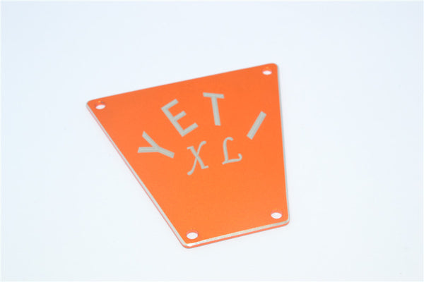 Axial Yeti XL Monster Buggy Aluminum Front Bumper Plate - 1Pc Orange