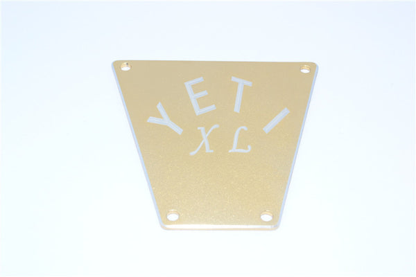 Axial Yeti XL Monster Buggy Aluminum Front Bumper Plate - 1Pc Titanium