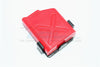 R/C Scale Accessories : Simulation Plastic Oil Tank For Crawlers (X Pattern) For 1:10 Crawlers - 2Pc Set Red