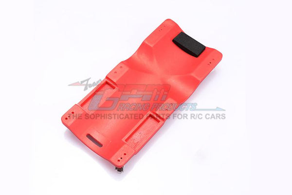 R/C Scale Accessories : Repair Lying Board Car Creeper Trolley For 1:10 Crawlers - 1 Set Red