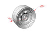R/C Scale Accessories : Aluminum Wheel 1.9" For 1:10 Crawlers (Design A) - 24Pc Set