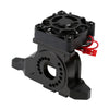 Aluminum Alloy Motor Mount Heat Sink with Cooling Fan for 1/10 RC Crawler Car TRAXXAS TRX-4 #8290 - 1 Set Black