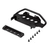 RC Car Metal Front Bumper for 1:10 RC Crawler Traxxas TRX4 G500 TRX6 G63 6X6 Upgrade Parts - Black