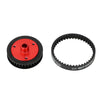 3.2mm Belt Drive Transmission Gears System for 1/10 RC Car Crawler Axial SCX10 & SCX10 II 90046 Upgrade Parts - Black