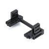 RC Car Metal Servo Stand Shell Mount for 1/10 RC Crawler Axial SCX10 90046 LC80 Land Cruiser Body Shell - Black