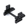 RC Car Metal Servo Stand Shell Mount for 1/10 RC Crawler Axial SCX10 90046 LC80 Land Cruiser Body Shell - Black