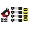 Rock Design Square Lights 4 LED Spotlight For 1/10 RC Crawler Axial SCX10 90046 AXI03007 Traxxas TRX4 TRX6 RC Car Parts