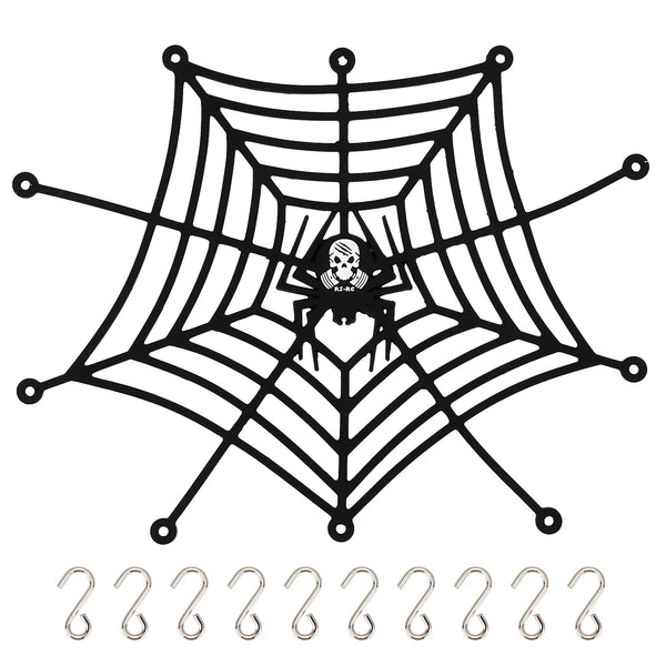 Spider Web Shape Elastic Luggage Net for 1/10 RC Crawler Car Traxxas TRX4 Axial SCX10 90046 RC Car Accessories Parts - Black