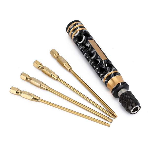 1.5 2.0 2.5 3.0mm Hexagon Screwdriver Quick Change Allen Key Hex Screws Wrench Tool for RC Car Crawler SCX10 TRX-4 - JTeamhobbies