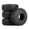 114*41mm 1.9" Mud Grappler Rubber Wheel Tires for 1:10 RC Crawler Car Traxxas TRX4 Axial SCX10 II 90046 Redcat Gen8 - 4Pc Set