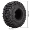 114*41mm 1.9" Mud Grappler Rubber Wheel Tires for 1:10 RC Crawler Car Traxxas TRX4 Axial SCX10 II 90046 Redcat Gen8 - 4Pc Set