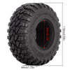 118*44mm 2.2" Rubber Wheel Tires for 1:10 RC Crawler Car Traxxas TRX4 TRX6 Axial SCX10 90046 - 4Pc Set