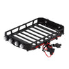106*70mm Luggage Roof Rack Carrier for 1/24 RC Crawler Car Axial SCX24 AXI00002 Jeep Wrangler JLU 1/16 Xiaomi JIMNY - 1 Set Black