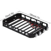 106*70mm Luggage Roof Rack Carrier for 1/24 RC Crawler Car Axial SCX24 AXI00002 Jeep Wrangler JLU 1/16 Xiaomi JIMNY - 1 Set Black