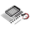 106*70mm Luggage Roof Rack Carrier for 1/24 RC Crawler Car Axial SCX24 AXI00002 Jeep Wrangler JLU 1/16 Xiaomi JIMNY - 1 Set Black
