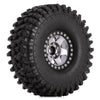 120*42mm 1.9" Wheel Rims Tires Set for 1:10 RC Rock Crawler Car Traxxas TRX4 Axial SCX10 90046 Redcat Gen8 - 4Pc Gray
