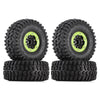 130*55mm 2.8" Beadlock All Terrain Wheel Tires for 1/7 RC Car TRAXXAS UDR Unlimited Desert Racer Upgrade Parts - 4Pc Green