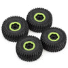 130*55mm 2.8" Beadlock All Terrain Wheel Tires for 1/7 RC Car TRAXXAS UDR Unlimited Desert Racer Upgrade Parts - 4Pc Green