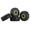 130*55mm 2.8" Beadlock All Terrain Wheel Tires for 1/7 RC Car TRAXXAS UDR Unlimited Desert Racer Upgrade Parts - 4Pc Green