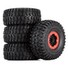 130*55mm 2.8" Beadlock All Terrain Wheel Tires for 1/7 RC Car TRAXXAS UDR Unlimited Desert Racer Upgrade Parts - 4Pc Red