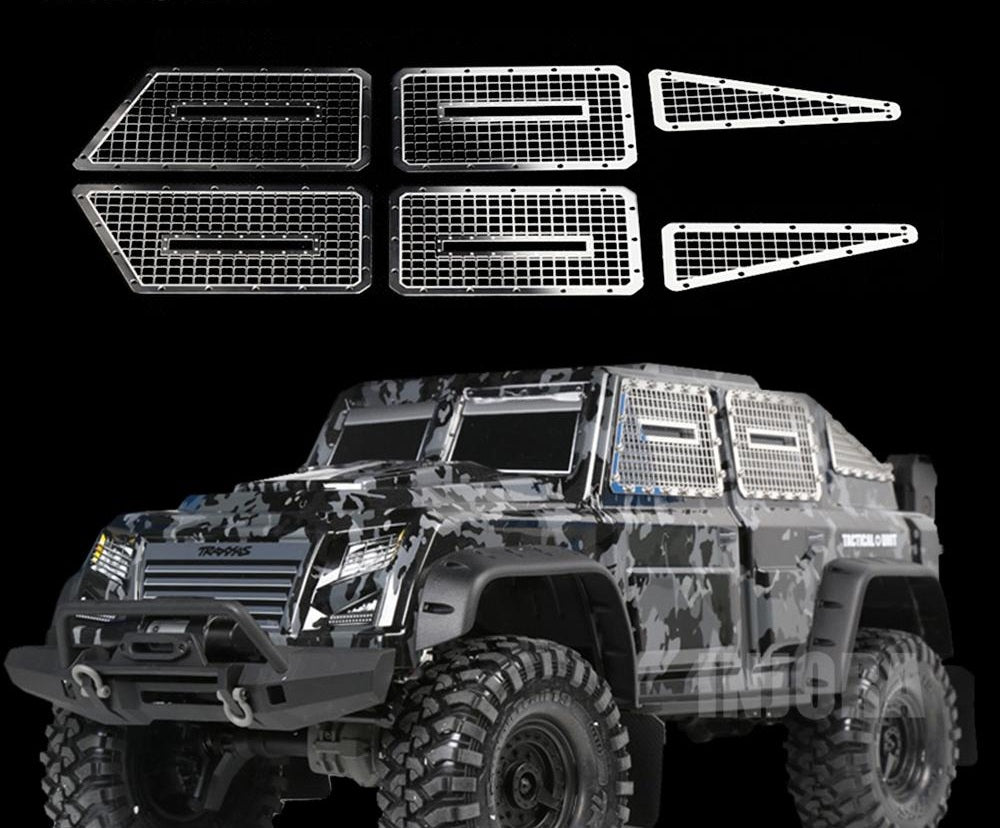 Metal Window Mesh Protective Net for 1/10 Traxxas TRX-4 Tactical Unit