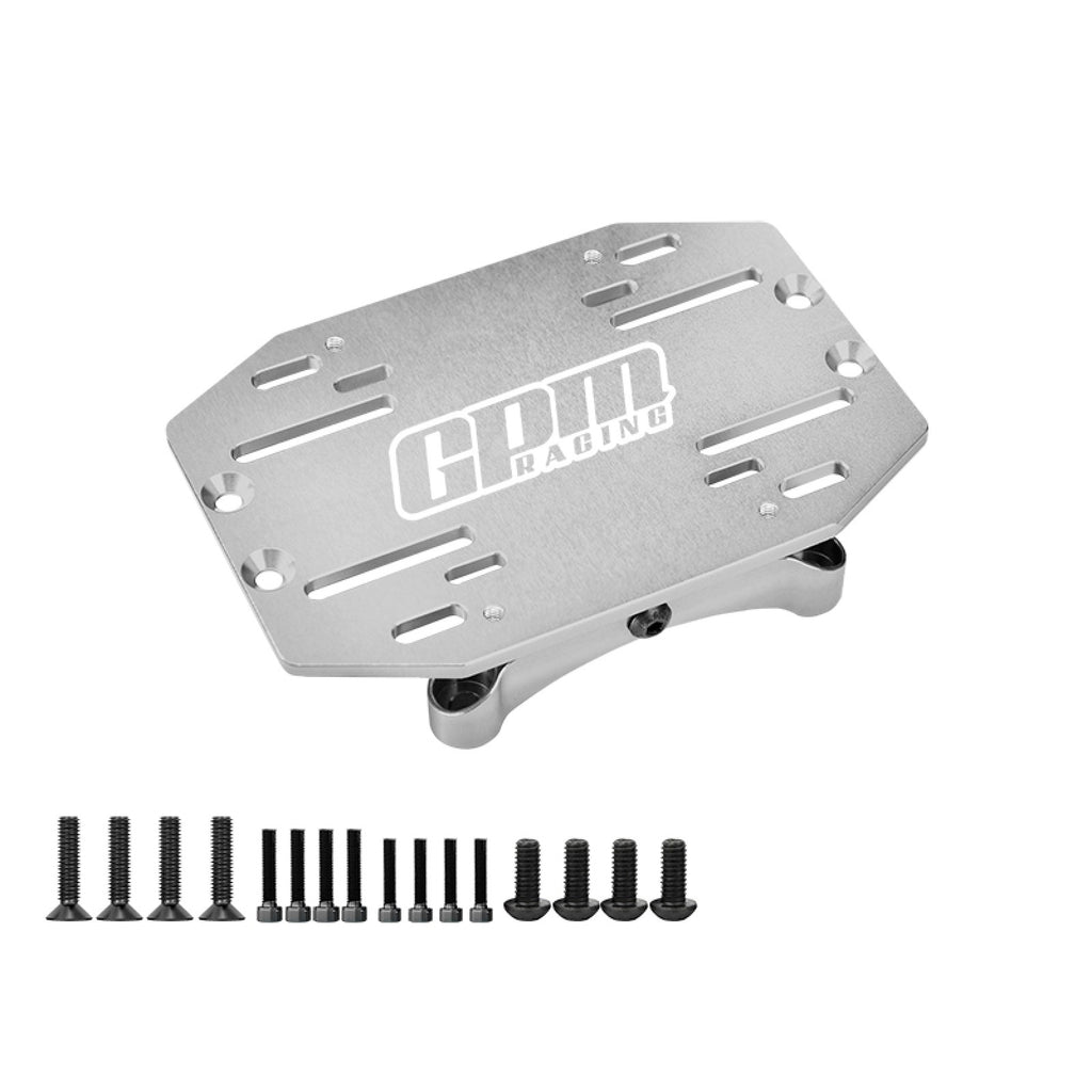 Aluminum 7075 Alloy ESC Tray / Mount Plate For LOSI 1/5 5IVE-TE 3.0 Desert Truck RTR-LOS05022 Upgrades - Silver