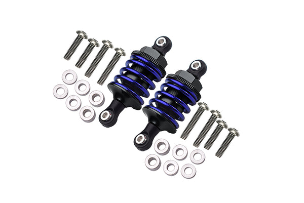 Aluminum Front Or Rear Spring Dampers (53mm) For 1:10 R/C Cars - 1Pr Set Black