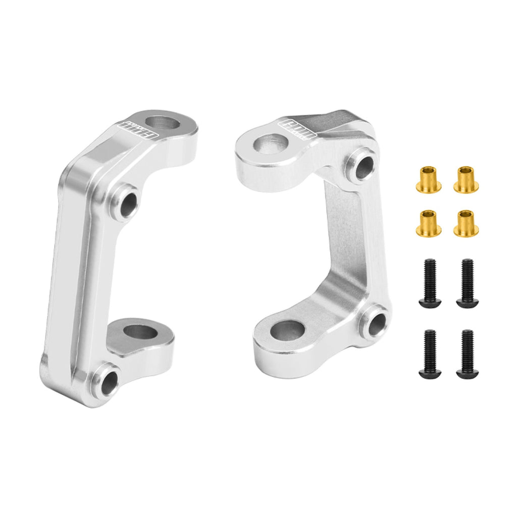 Aluminum 7075-T6 Alloy Front C-Hubs For Tamiya 1:10 DT-04 R/C Fighter NXGEN-58741 Upgrades - Silver