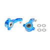 Aluminum 7075-T6 Alloy Front Steering Blocks With Oversize Bearing For Tamiya 1:10 DT-04 R/C Fighter NXGEN-58741 Upgrades - Sky Blue