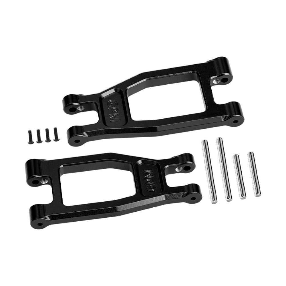 Aluminum 7075-T6 Alloy Front Upper Suspension Arms For Tamiya 1:10 DT-04 R/C Fighter NXGEN-58741 Upgrades - Black