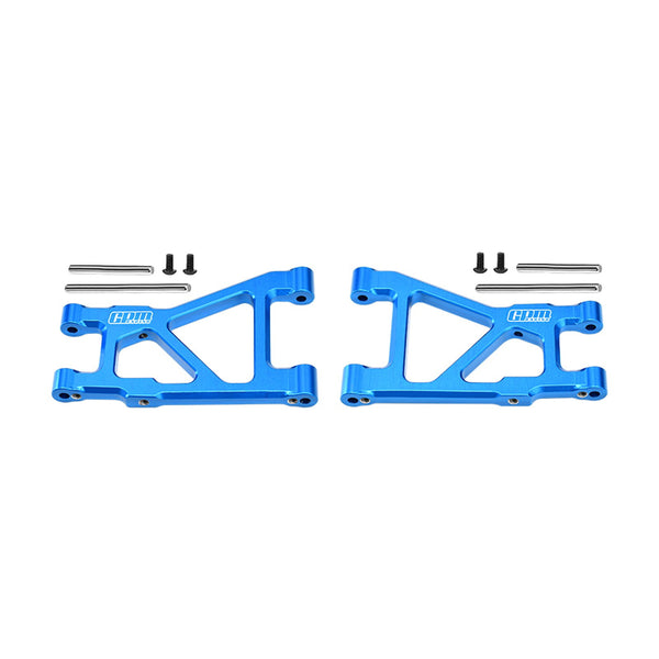 Aluminum 7075-T6 Alloy Rear Lower Suspension Arms For Tamiya 1:10 DT-04 R/C Fighter NXGEN-58741 Upgrades - Sky Blue