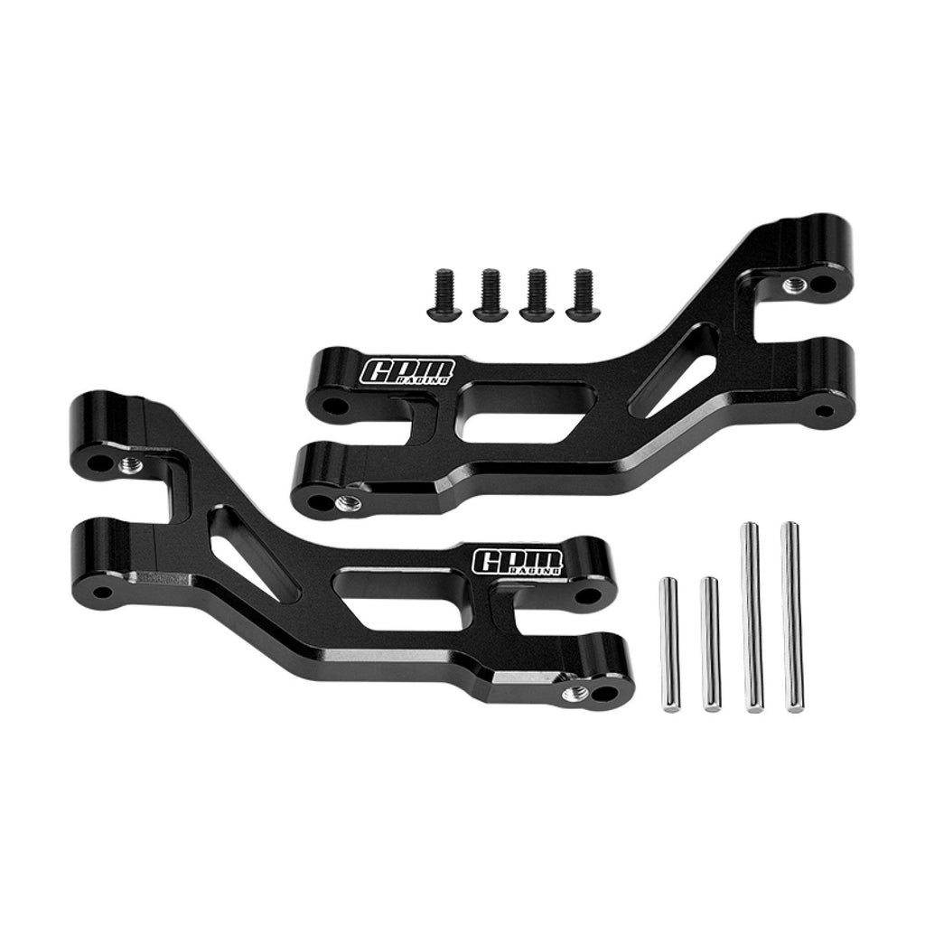 Aluminum 7075-T6 Alloy Rear Upper Suspension Arms For Tamiya 1:10 DT-04 R/C Fighter NXGEN-58741 Upgrades - Black
