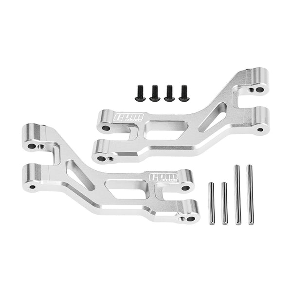 Aluminum 7075-T6 Alloy Rear Upper Suspension Arms For Tamiya 1:10 DT-04 R/C Fighter NXGEN-58741 Upgrades - Silver