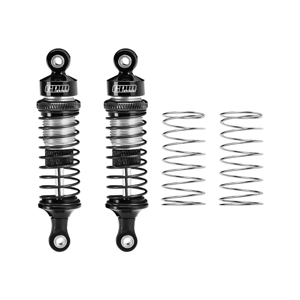 Aluminum 6061-T6 Alloy Front Adjustable Spring Shock Absorber 70mm For Tamiya 1:10 DT-04 R/C Fighter NXGEN-58741 Upgrades - Silver