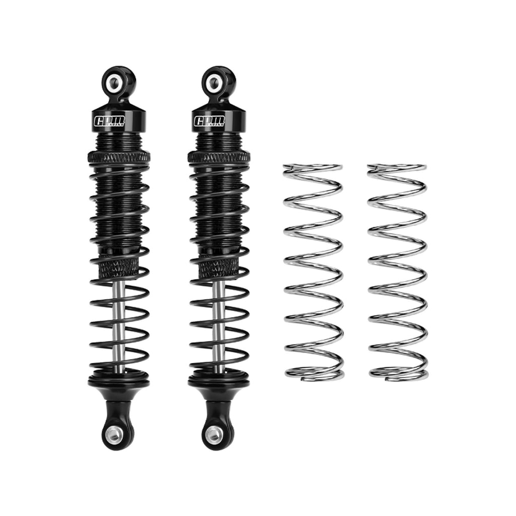 Aluminum 6061-T6 Alloy Rear Adjustable Spring Shock Absorber 95mm For Tamiya 1:10 DT-04 R/C Fighter NXGEN-58741 Upgrades - Black