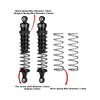 Aluminum 6061-T6 Alloy Rear Adjustable Spring Shock Absorber 95mm For Tamiya 1:10 DT-04 R/C Fighter NXGEN-58741 Upgrades - Black