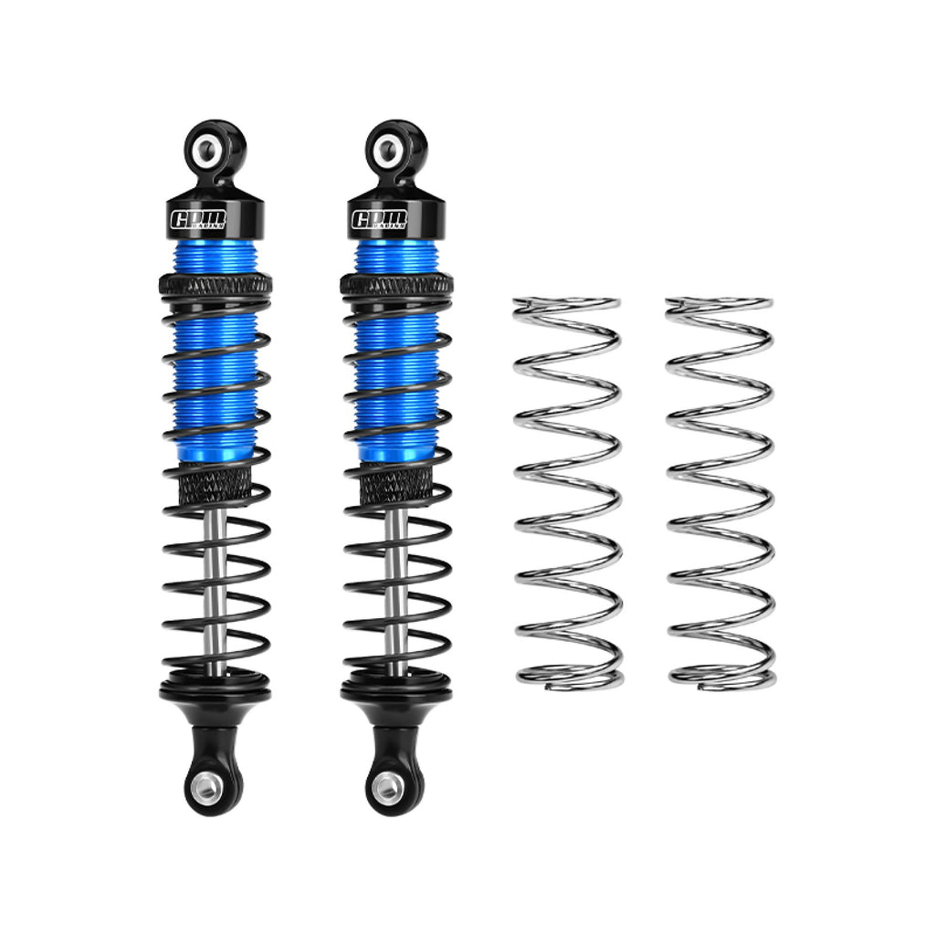 Aluminum 6061-T6 Alloy Rear Adjustable Spring Shock Absorber 95mm For Tamiya 1:10 DT-04 R/C Fighter NXGEN-58741 Upgrades - Sky Blue