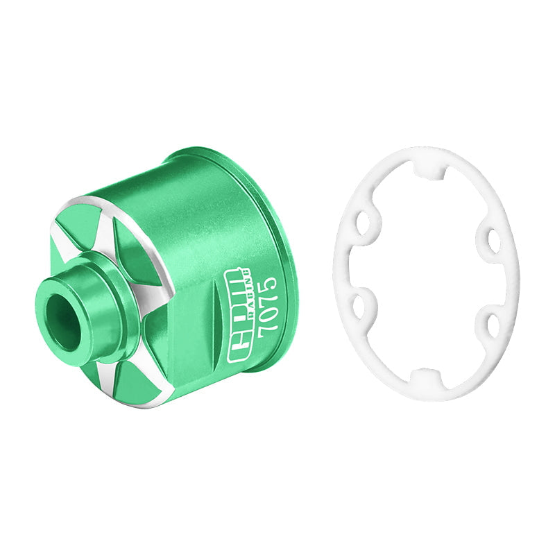 Aluminum 7075-T6 Front Or Rear Diff Case for Traxxas 1:10 E-Revo Brushless/Slash 4X4 / Ford GT 4-TEC 2.0 / RUSTLER 4X4 VXL / Stampede VXL / HOSS / 4-TEC 3.0 / 1:7 XO-01 Upgrades - Green