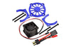 Traxxas E-Revo 2.0 VXL Brushless (86086-4) Aluminum Motor Heatsink With Cooling Fan - 1 Set Blue
