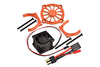 Traxxas E-Revo 2.0 VXL Brushless (86086-4) Aluminum Motor Heatsink With Cooling Fan - 1 Set Orange