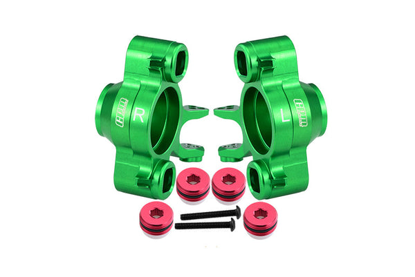 Aluminum 7075 Alloy Front Axle Carriers For Traxxas 1/10 E-Revo 2.0 VXL Brushless 86086-4 Upgrades - Green